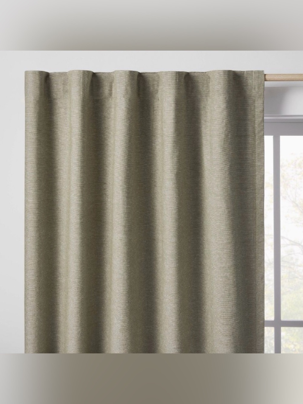 Green Curtain Panel - 42in X 63in Cotton Face. Kids room Pillowfort / Target NWT